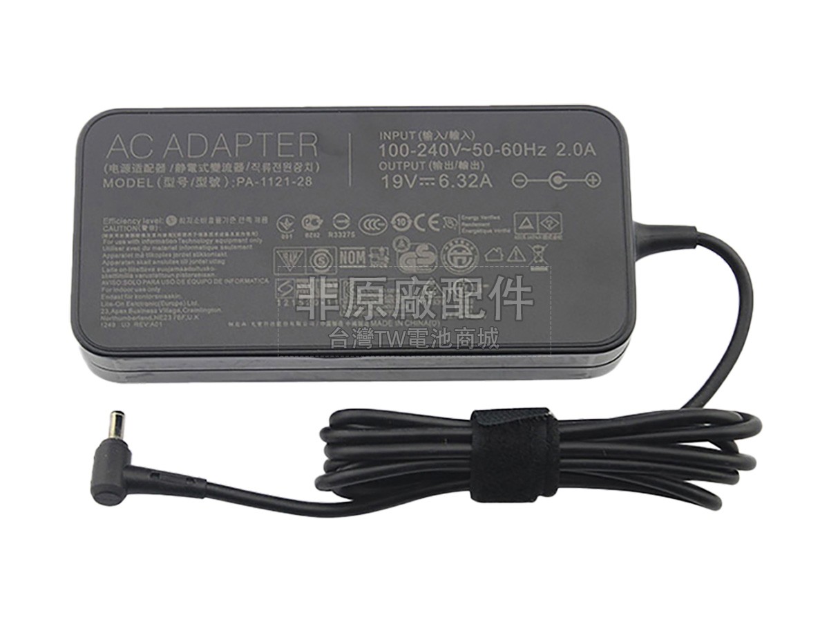 Asus 19V 6.32A 120W 4.5*3.0MM副廠變壓器