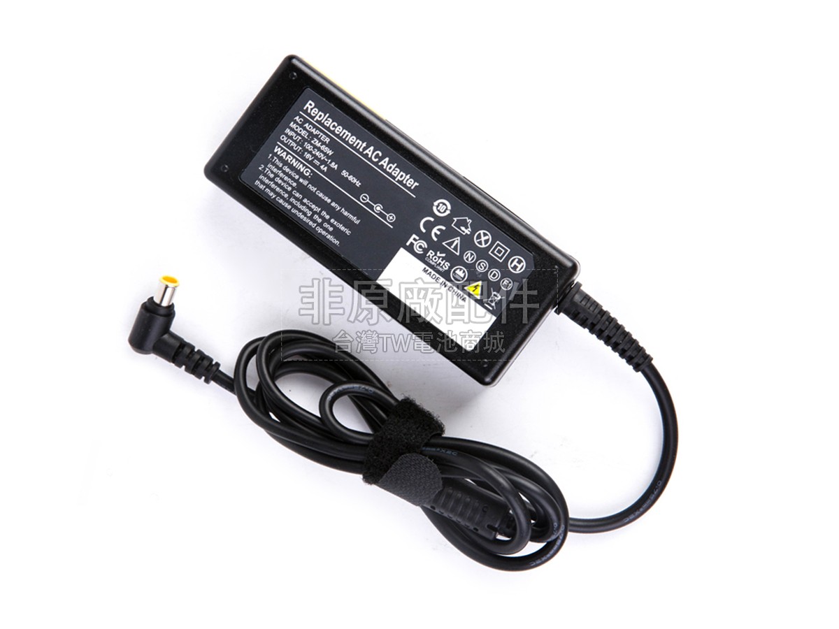 Sony 16V 4A 64W YELLOW 6.5*4.4MM副廠變壓器
