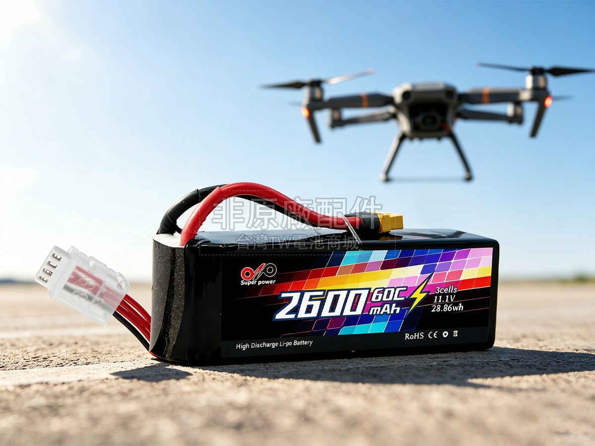 AolsteCell 11.1V 3S 2600MAH 60C XT60副廠電池