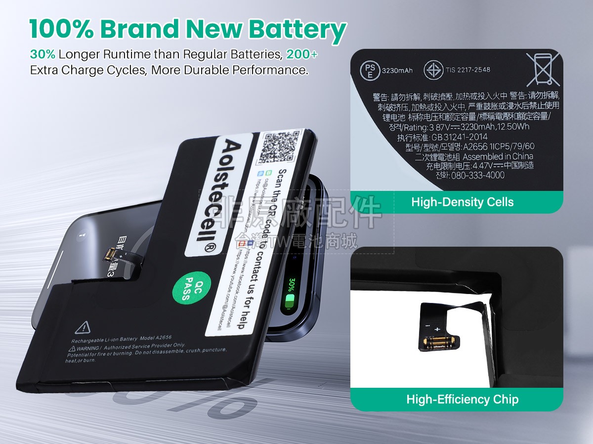 Apple A2656副廠電池