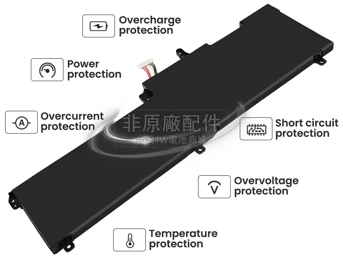 Asus C41PP91副廠電池