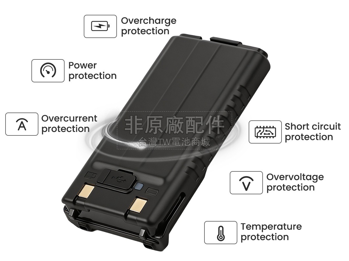 Baofeng BF-F8HP PRO副廠電池
