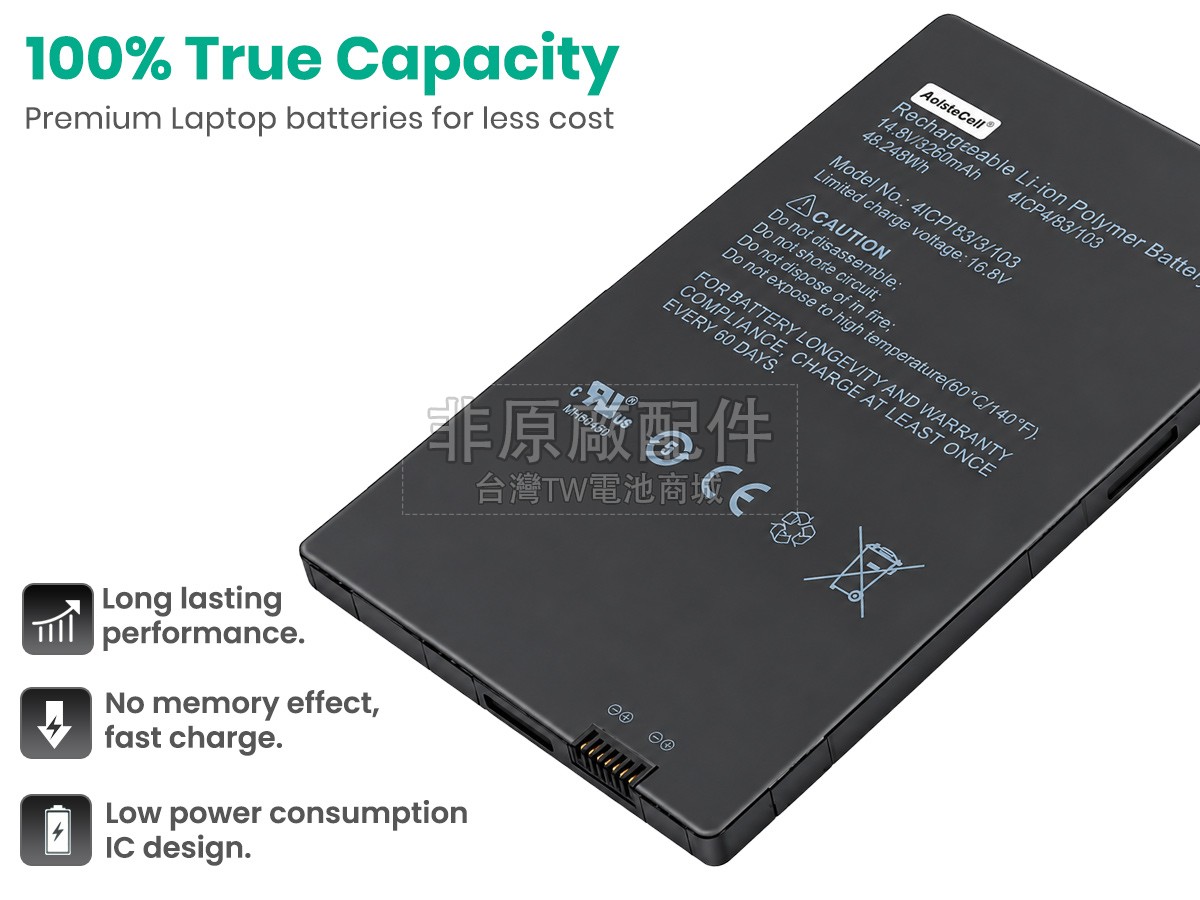 Careview 4ICP/83/3/103副廠電池