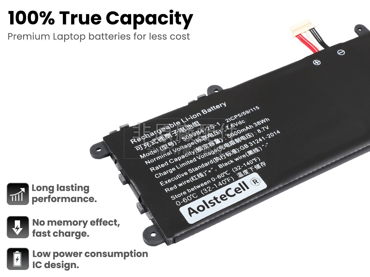CHUWI 5059B4-2S1P副廠電池