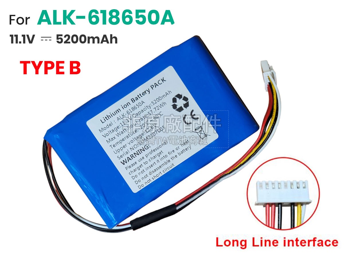 Eloik ALK-618650A副廠電池