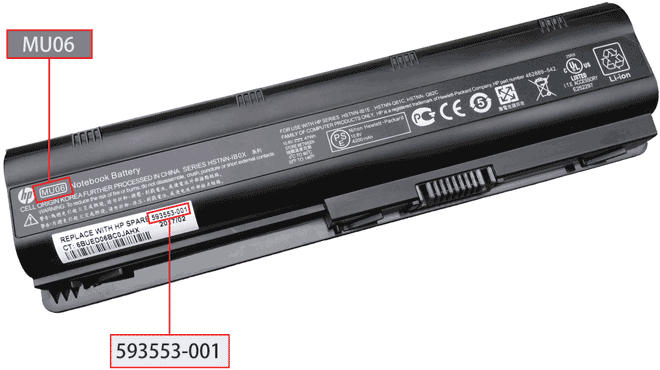 HP電池型號