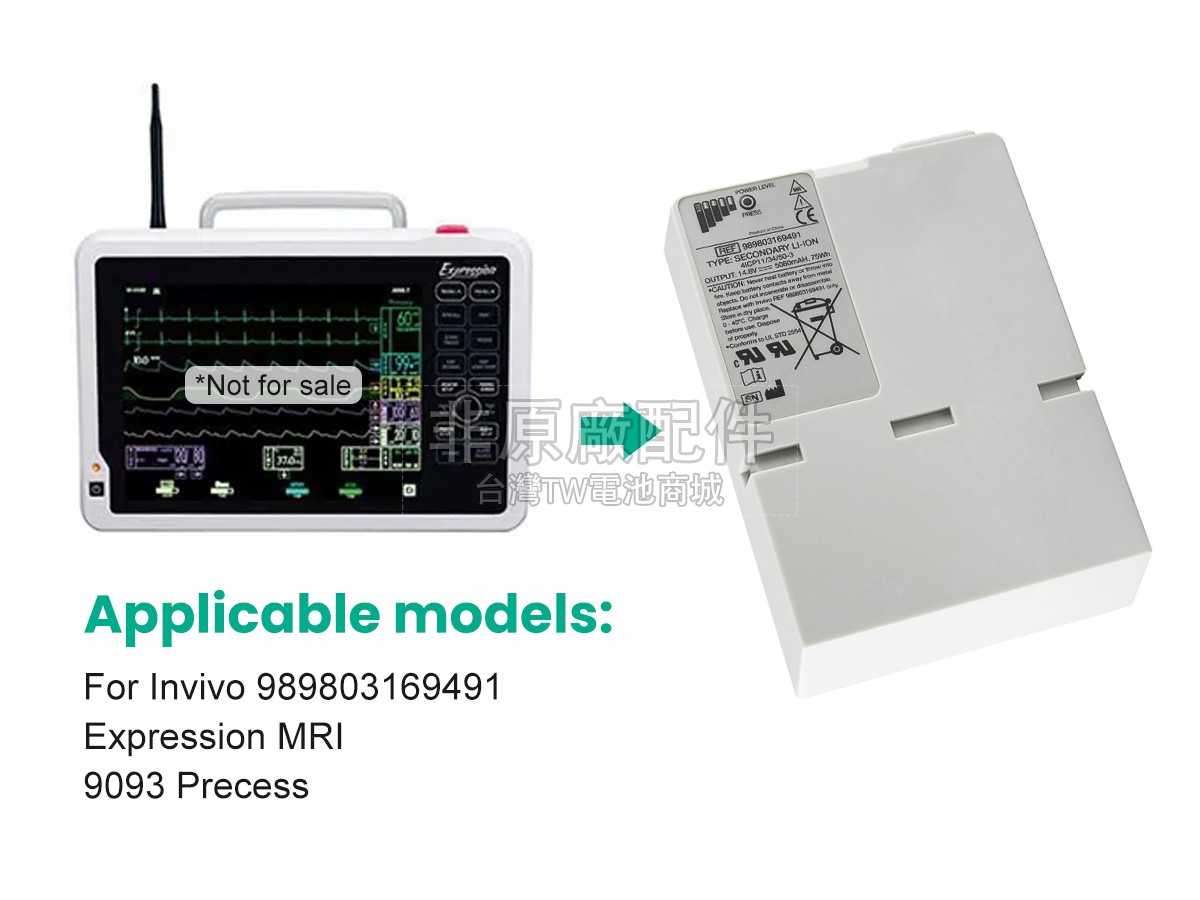 Invivo 989803169491副廠電池