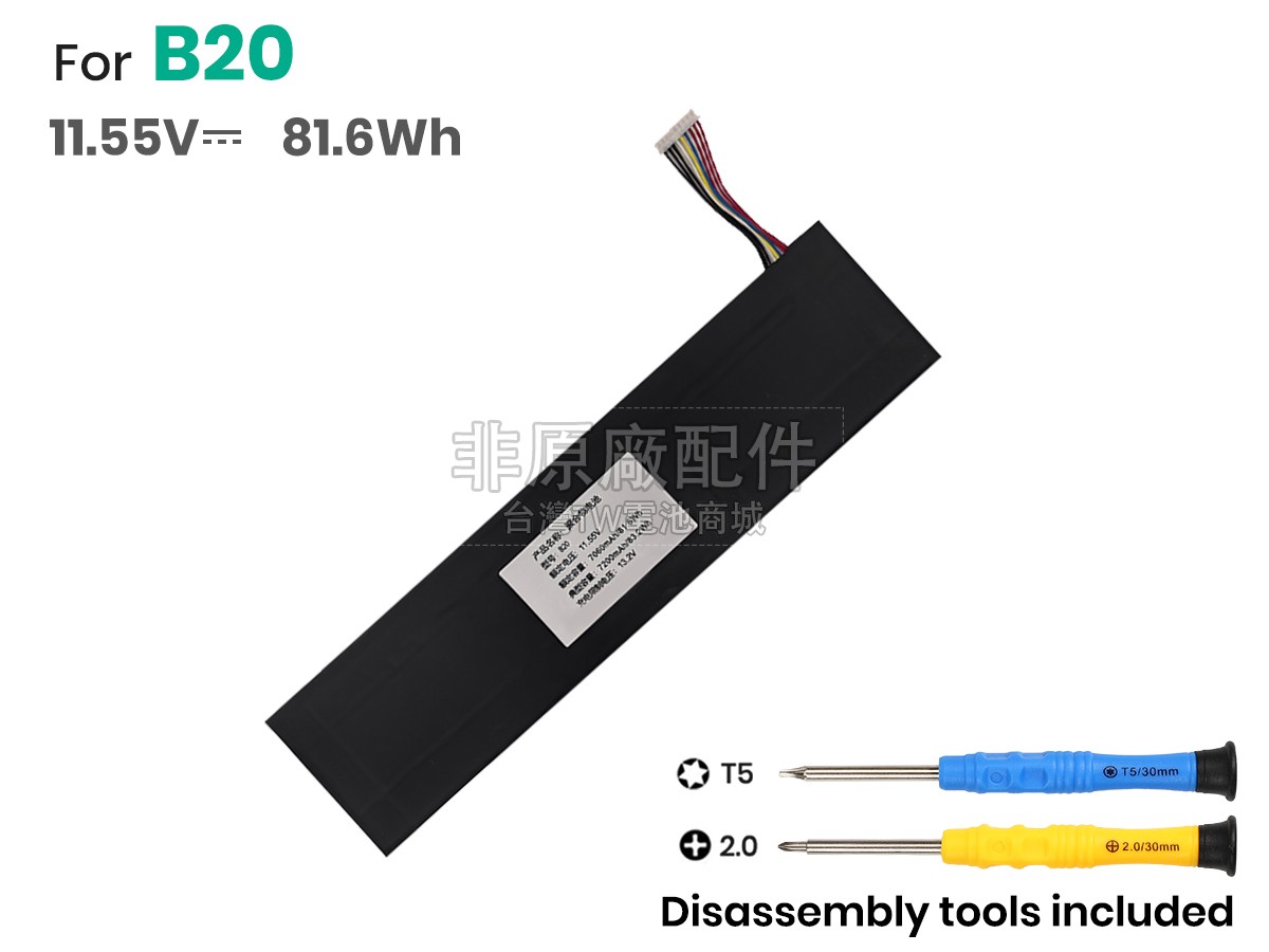 TongfangPC B20-7A副廠電池