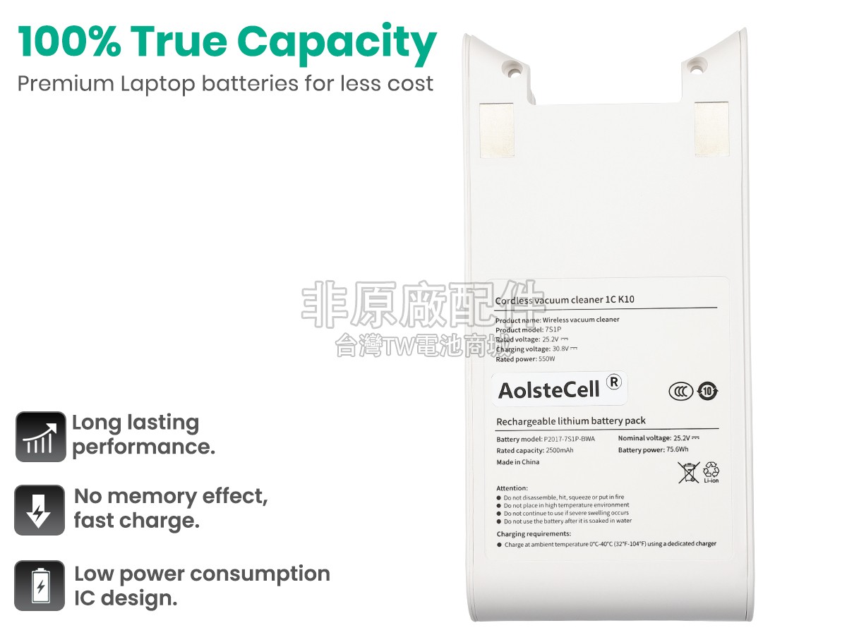 XiaoMi 1C-P1916-SDI-25R副廠電池