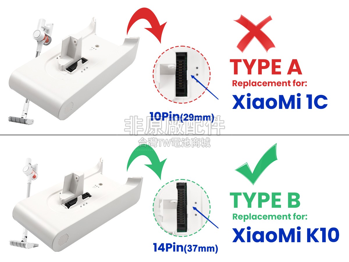 XiaoMi MJWXCQ04ZM副廠電池